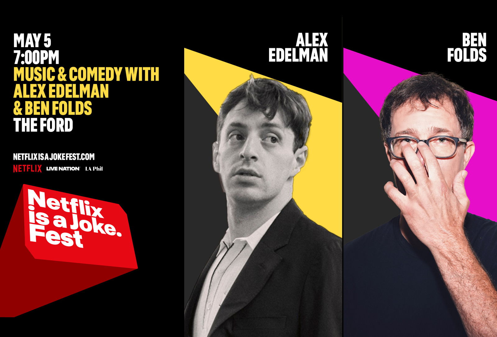 Alex Edelman & Ben Folds — Music & Comedy at The Ford