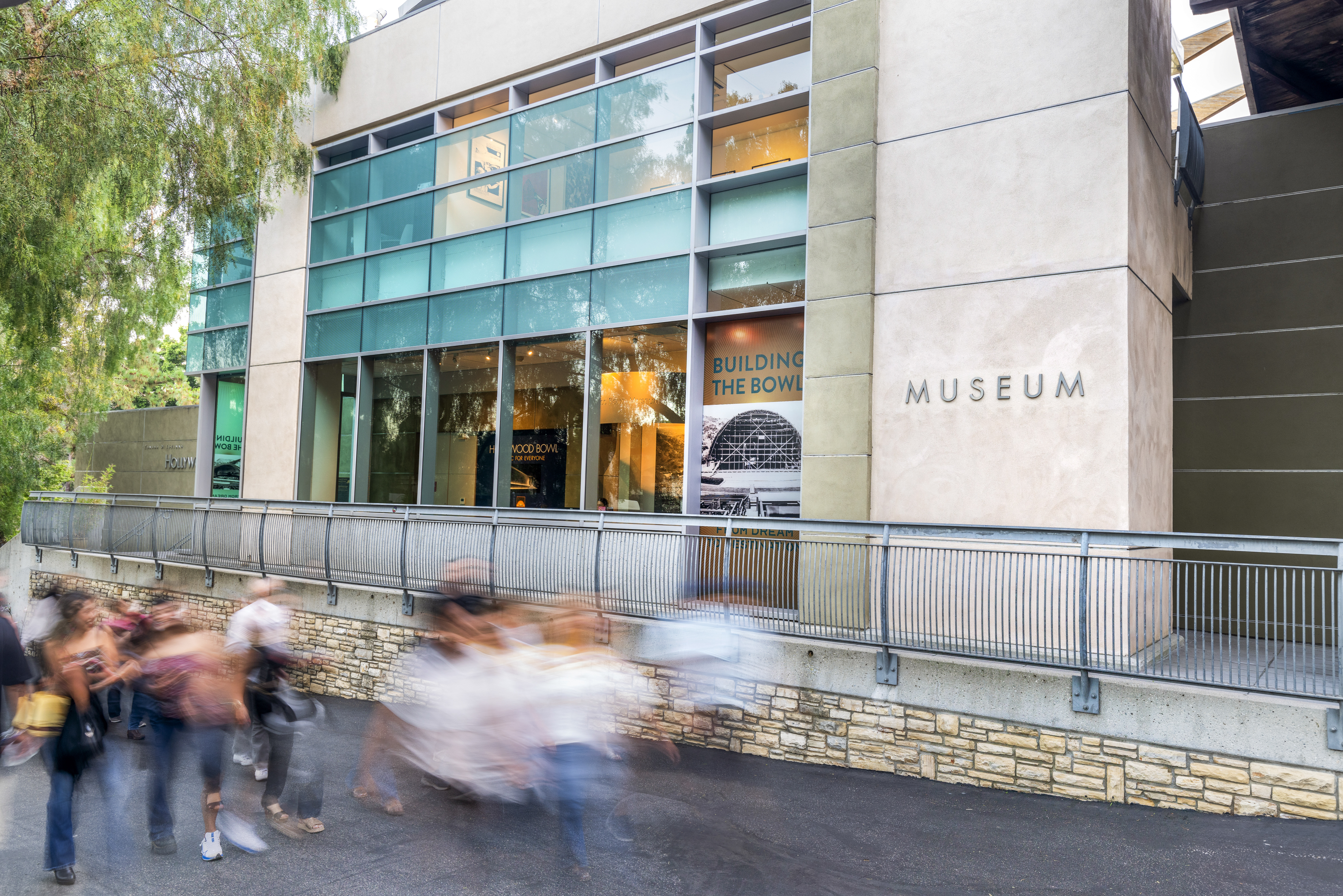 The current two-story museum building sits on the footprint of the Tea Room.